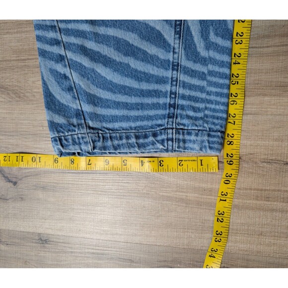 BDG Urban Outfitters Size 28 Rih High Rise Extreme Baggy Sonic Wave Blue Jeans - Picture 12 of 12